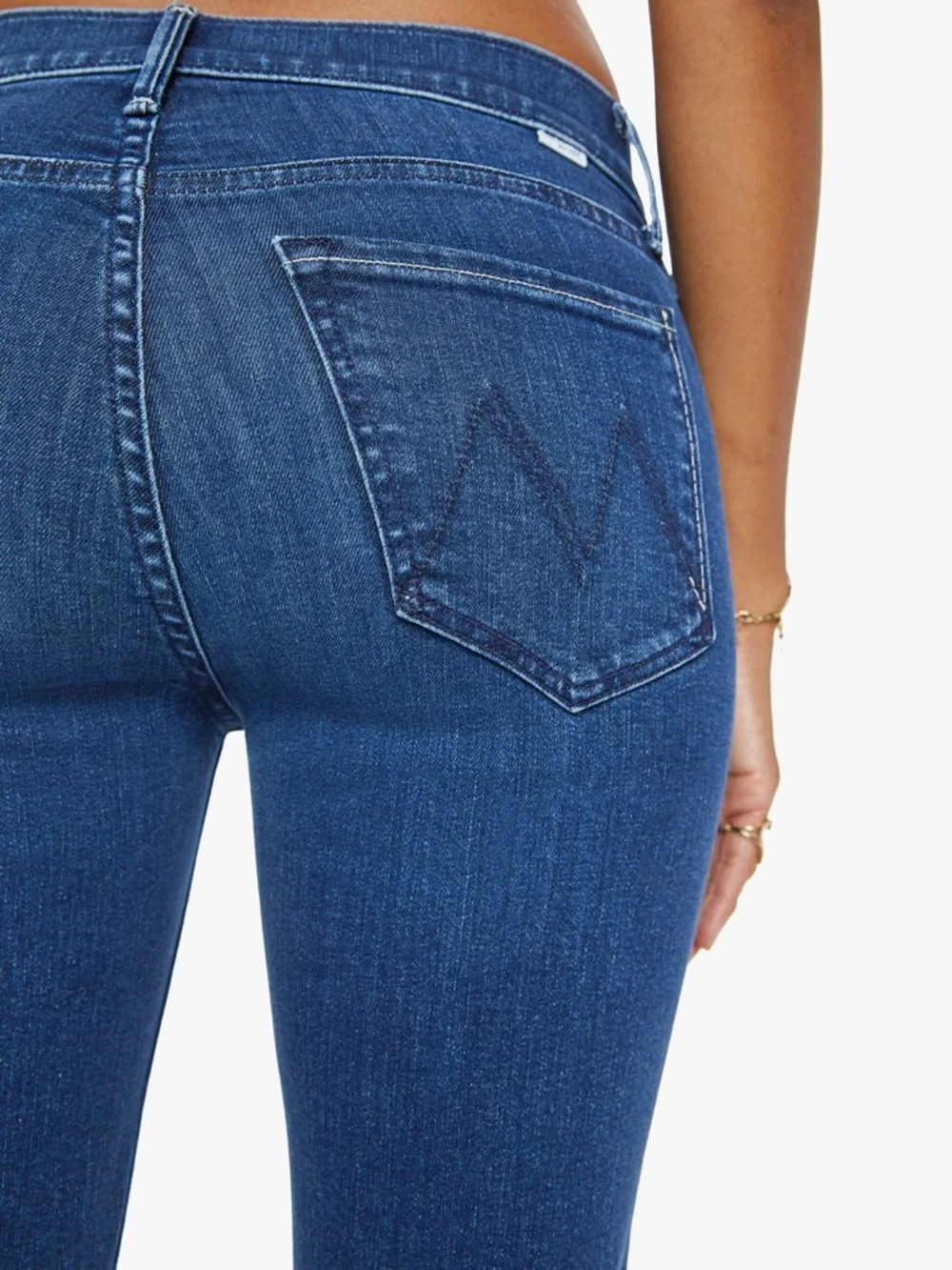 MOTHER The Mid Rise Dazzler Ankle Fray Jean Fancy Meeting You Here size 28 NWT - Picture 3 of 11